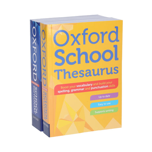 Oxford School Dictionary and Thesaurus 2 Books Set - Age 10+ - Paperback 9-14 Oxford University Press