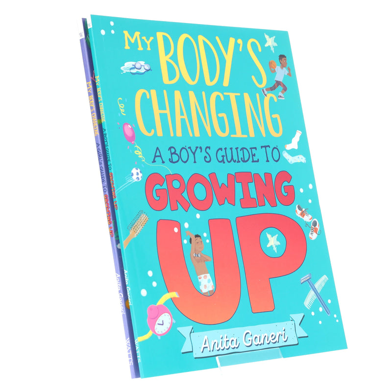 My Body's Changing: A Boy's & Girl's Guide to Growing Up By Anita Ganeri 2 Books Collection - Ages 7-12 - Paperback 7-9 Hachette
