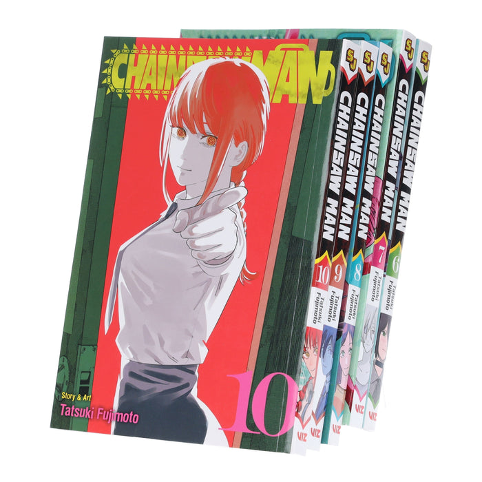 Chainsaw Man by Tatsuki Fujimoto: Vol. 6-10 Collection Set - Manga - Paperback Graphic Novels Viz Media, Subs. of Shogakukan Inc