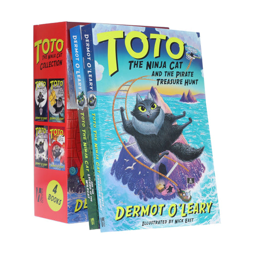 Toto the Ninja Cat Series by Dermot O’Leary Illustrated 6 Books Collection Set - Ages 7+ - Paperback 7-9 Hachette