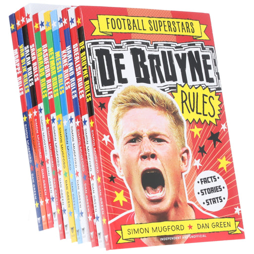 Football Superstars 12 Books Collection Set By Simon Mugford & Dan Green - Ages 5+ - Paperback 5-7 Hachette