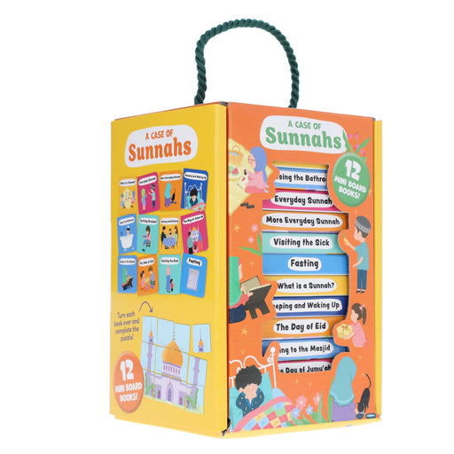 A Case of Sunnahs - 12 Mini Islamic Books Box Set - Ages 0-5 - Board Book 0-5 Salaam Cherry