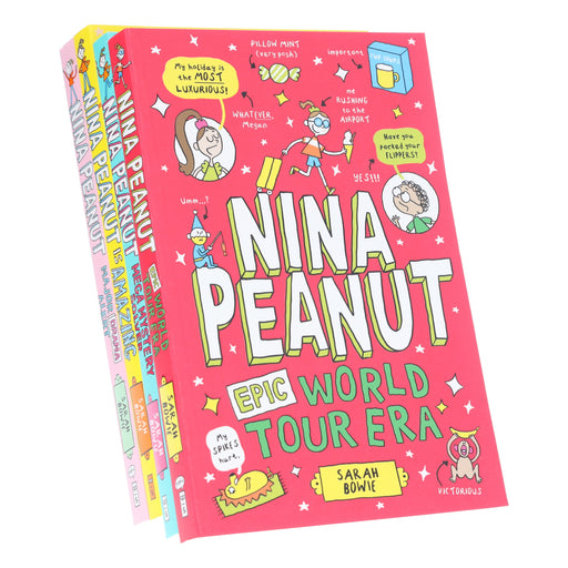 Nina Peanut Series by Sarah Bowie 4 Books Collection Set - Ages 9+ - Paperback Graphic Novels Scholastic