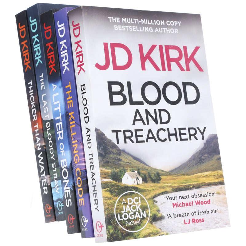 DCI Logan Crime Thrillers (Book 1-5) by JD Kirk 5 Books Collection Set - Fiction - Paperback Fiction Canelo