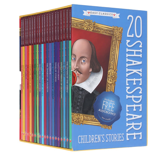 20 Shakespeare Easy Classics Childrens Stories The Complete Collection - Includes FREE (QR codes) - Age 7+ - Hardback 7-9 Sweet Cherry Publishing