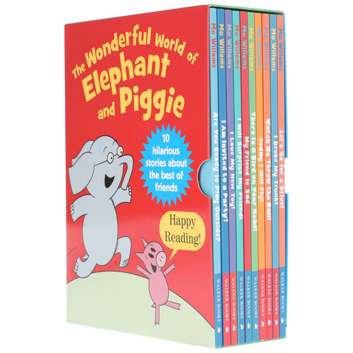 The Wonderful World of Elephant and Piggie Series 10 Books Collection Box Set by Mo Willems - Age 4+ - Paperback B2D DEALS Walker Books Ltd