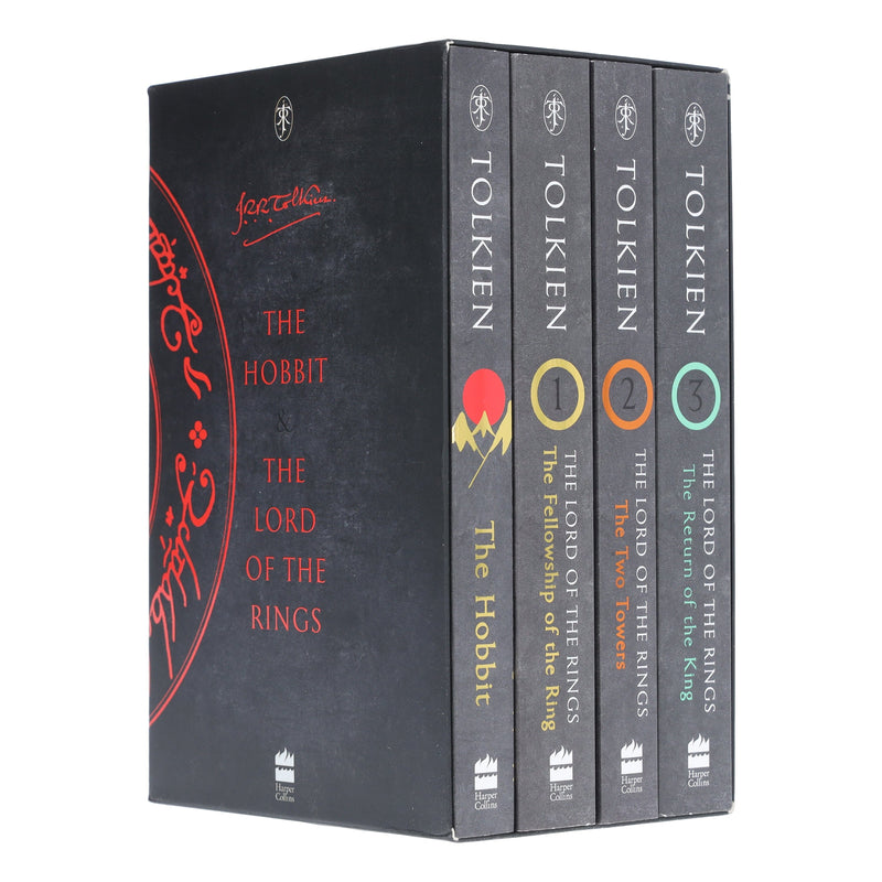 The Hobbit and The Lord of the Rings by J.R.R Tolkien 4 Books Box Set - Ages 14-16 - Paperback B2D DEALS HarperCollins Publishers
