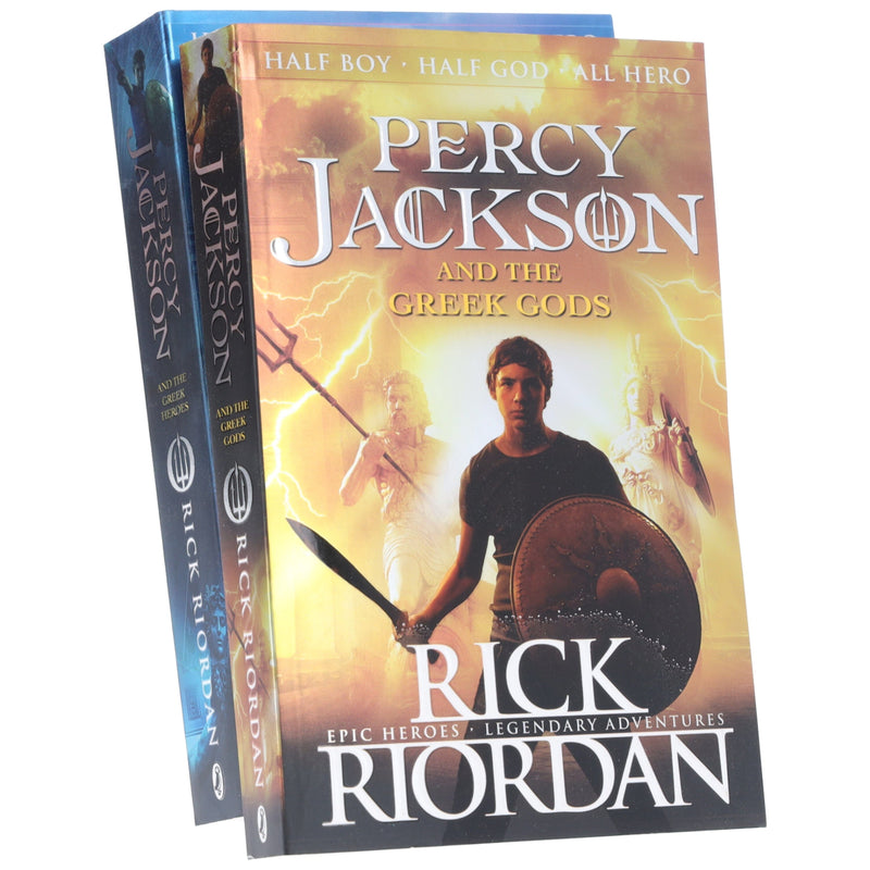 Percy Jackson and the Greek Gods & Heroes by Rick Riordan 2 Books Collection Set - Ages 9+ - Paperback 9-14 Penguin Random House