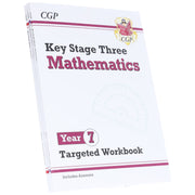 CGP KS3 (Year 7) Targeted Workbook Bundle (Includes Answers) 4 Books Collection Set - Paperback 9-14 Coordination Group Publications Ltd (CGP)