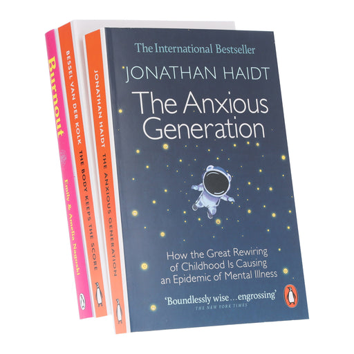 The Anxious Generation, The Body Keeps the Score & Burnout 3 Books Collection Set - Non Fiction - Paperback Non-Fiction Penguin Random House