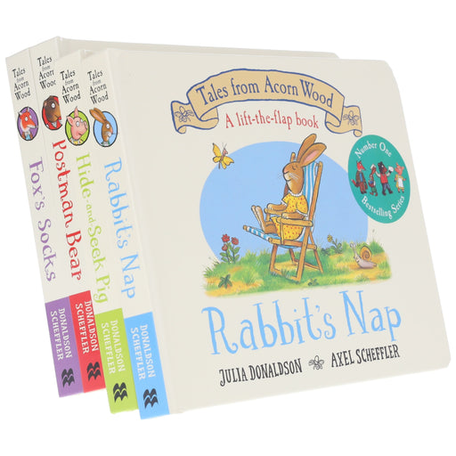 Tales From Acorn Wood Series by Julia Donaldson (A lift-the-flap book) 4 Books Collection Set - Ages 2+ - Board Book 0-5 Pan Macmillan