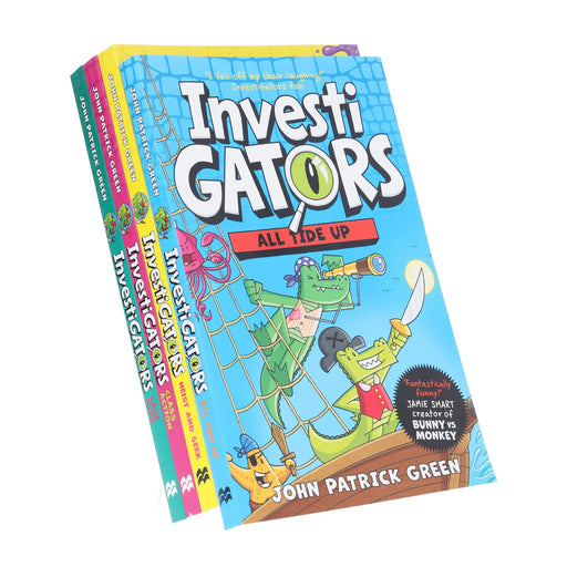 InvestiGators Series Books (6-9) by John Patrick Green 4 Books Collection Set - Ages 7-9 - Paperback Graphic Novels Macmillan