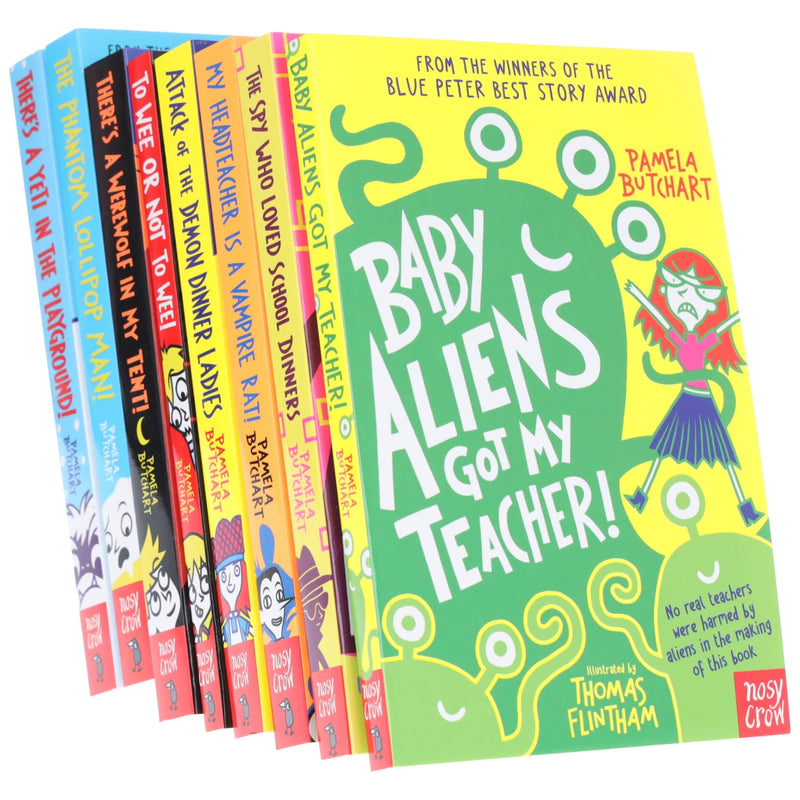Baby Aliens Series (Izzy and Friends, Book 1-8) By Pamela Butchart illustrated 8 Books Collection Set - Ages 7-10 - Paperback 7-9 Nosy Crow Ltd