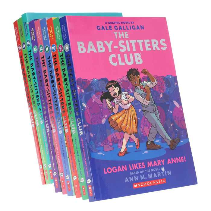 The Baby-Sitters Club Graphic Novels (Book 8-16) by Ann M. Martin: 9 Books Collection Set - Ages 8-12 - Paperback Graphic Novels Scholastic