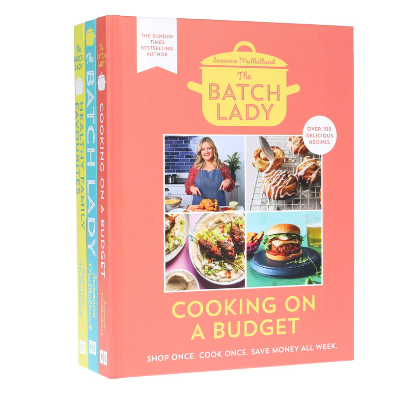The Batch Lady Collection (The Batch Lady, Cooking on a Budget & Healthy Family Favourites) by Suzanne Mulholland 3 Books Set - Non Fiction - Hardback Non-Fiction Hachette