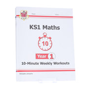 CGP KS1 (Year 1) 10-Minute Weekly Workouts Collection 4 Books Set - Ages 5-7 - Paperback 5-7 Coordination Group Publications Ltd (CGP)
