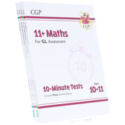 CGP 11+ 10-Minute Tests For GL Assessment 4 Books Collection Set (Includes Free Online Edition)- Ages 10-11 - Paperback 9-14 Coordination Group Publications Ltd (CGP)