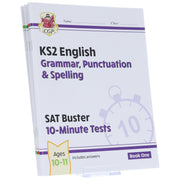 CGP KS2 SAT Buster 10-Minute Tests Collection 4 Books Set (for the 2027 tests) - Ages 10-11 - Paperback 9-14 Coordination Group Publications Ltd (CGP)