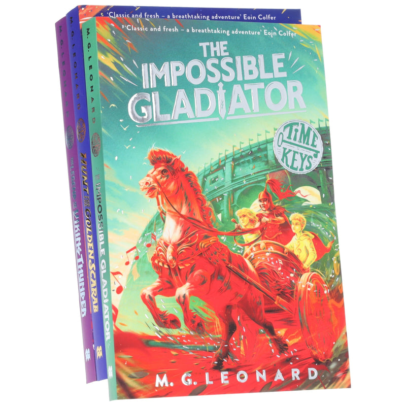 Time Keys Series by M. G. Leonard Illustrated 3 Books Collection Set - Ages 9-11 - Paperback 9-14 Macmillan