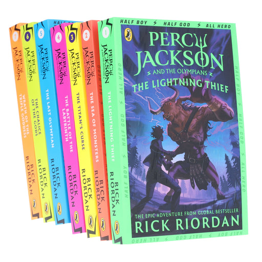 Percy Jackson And The Olympians Series (Book 1-7) By Rick Riordan 7 Books Collection Set - Ages 9+ - Paperback 9-14 Penguin Random House