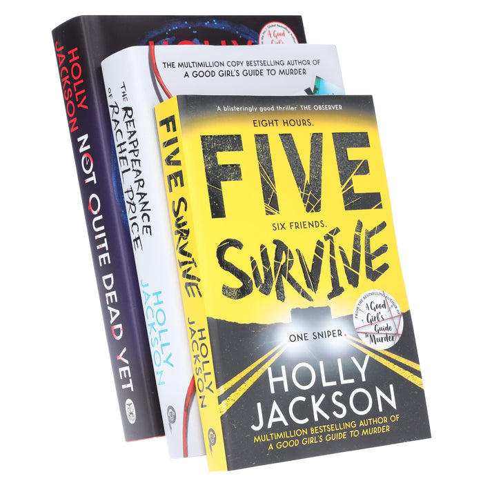 Holly Jackson's (Five Survive, The Reappearance of Rachel Price & Not Quite Dead Yet) 3 Books Collection Set - Fiction - Paperback/Hardback Fiction Penguin Random House