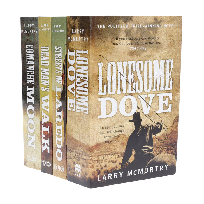 Lonesome Dove Series By Larry McMurtry 4 Books Collection - Fiction - Paperback Fiction Pan Macmillan