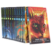 Warrior Cats: Series 1 & 2 by Erin Hunter 12 Books Collection Set - Ages 8-12 - Paperback 9-14 HarperCollins Publishers