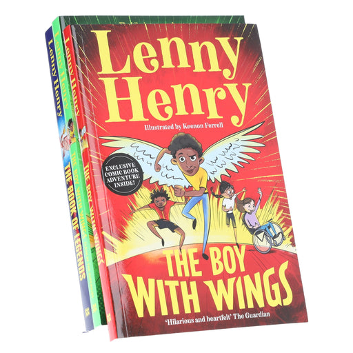 The Boy With Wings Series by Lenny Henry 3 Books Collection Set - Ages 8+ - Paperback 7-9 Pan Macmillan
