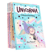 Unicornia Series: A Magical Unicorn School Fiction Story for Kids by Ana Punset Illustrated 4 Books Collection Set - Ages 5-10 - Paperback 5-7 Walker Books