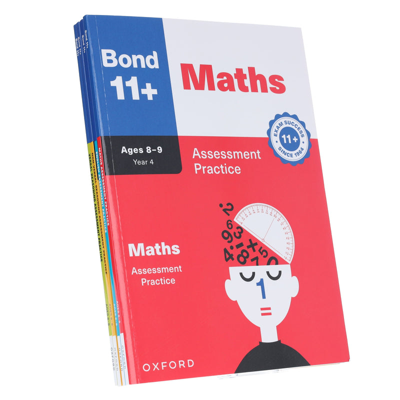 Bond 11+ Year 4 Assessment Practice Papers Collection 4 Books Set - Ages 8-9 - Paperback 7-9 OUP Oxford