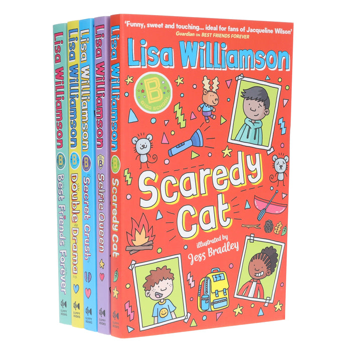 Bigg School Series By Lisa Williamson Illustrated 5 Books Collection Set - Ages 9-12 - Paperback 9-14 Guppy Books
