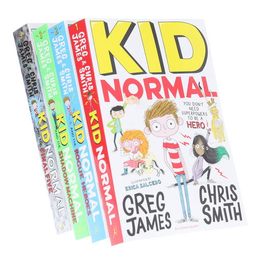 Kid Normal Series 4 Books Collection Set By Greg James & Chris Smith - Ages 8-12 - Paperback 9-14 Bloomsbury Publishing PLC