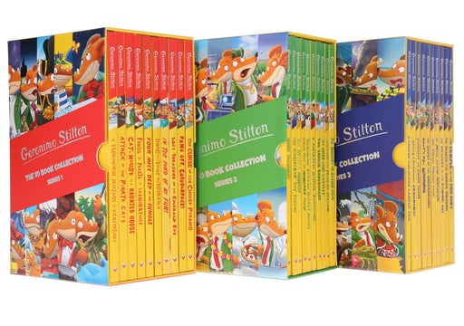 Geronimo Stilton Series 1-3 Collection 30 Books Box Set - Ages 7-9 - Paperback 7-9 Sweet Cherry Publishing