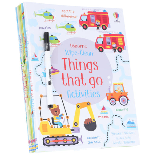 Usborne Wipe Clean Activities (1 Pen Included) By Kirsteen Robson 6 Books Collection Set - Ages 3+ - Paperback 0-5 Usborne Publishing Ltd