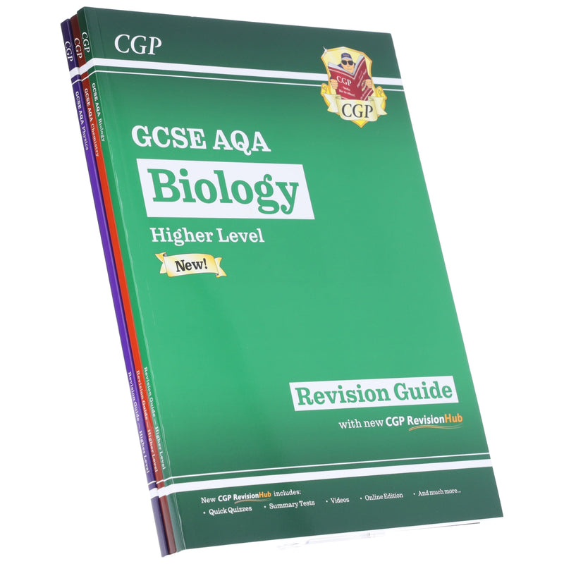 CGP GCSE Science AQA Higher Revision Guide with CGP RevisionHub 3 Books Set - Paperback Young Adult Coordination Group Publications Ltd (CGP)