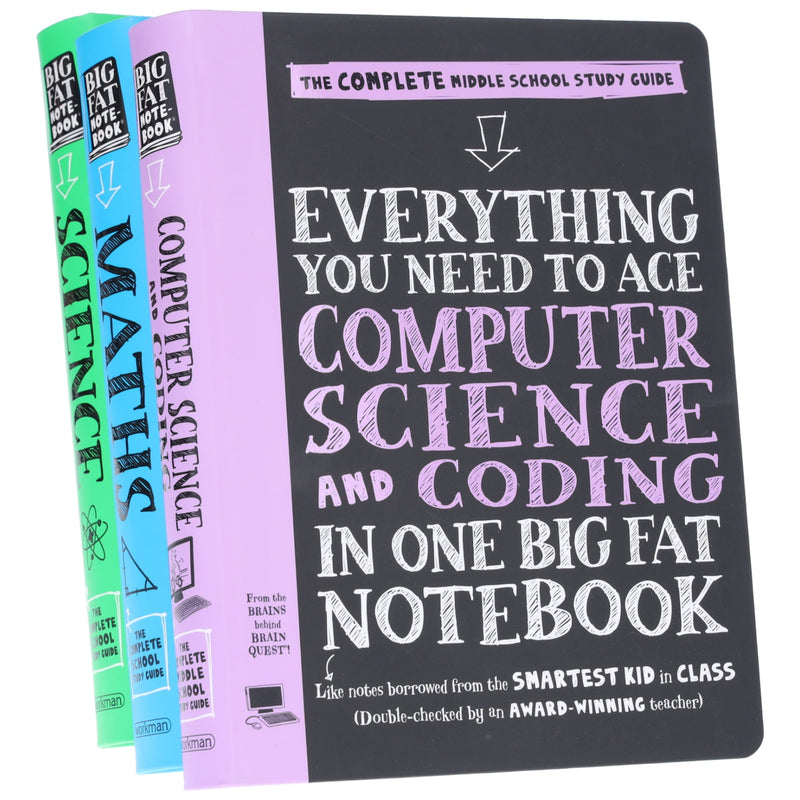 Big Fat Notebooks Series 3 Books Collection Set (The Complete Middle School Study Guide) - Non Fiction - Paperback Non-Fiction Workman Publishing
