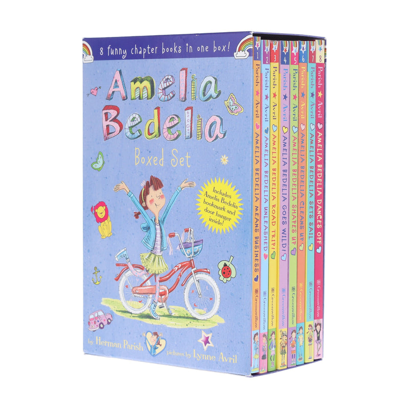 Amelia Bedelia Funny Chapter Books by Herman Parish Illustrated 8 Books Collection Box Set - Ages 6-10 - Paperback 5-7 HarperCollins Publishers