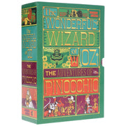 The Wonderful Wizard of Oz & The Adventures of Pinocchio (MinaLima Edition) by L. Frank Baum & Carlo Collodi 2 Books Box Set - Fiction - Hardback (Illustrated with Interactive Elements) Fiction HarperCollins Publishers