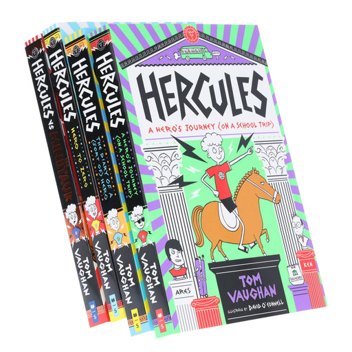 Hercules Series by Tom Vaughan Illustrated 4 Books Collection Set - Ages 8-12 - Paperback 9-14 Scholastic
