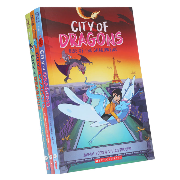 City of Dragons by Jaimal Yogis & Vivian Truong 3 Graphic Novels Collection Set - Ages 8-12 - Paperback Graphic Novels Scholastic