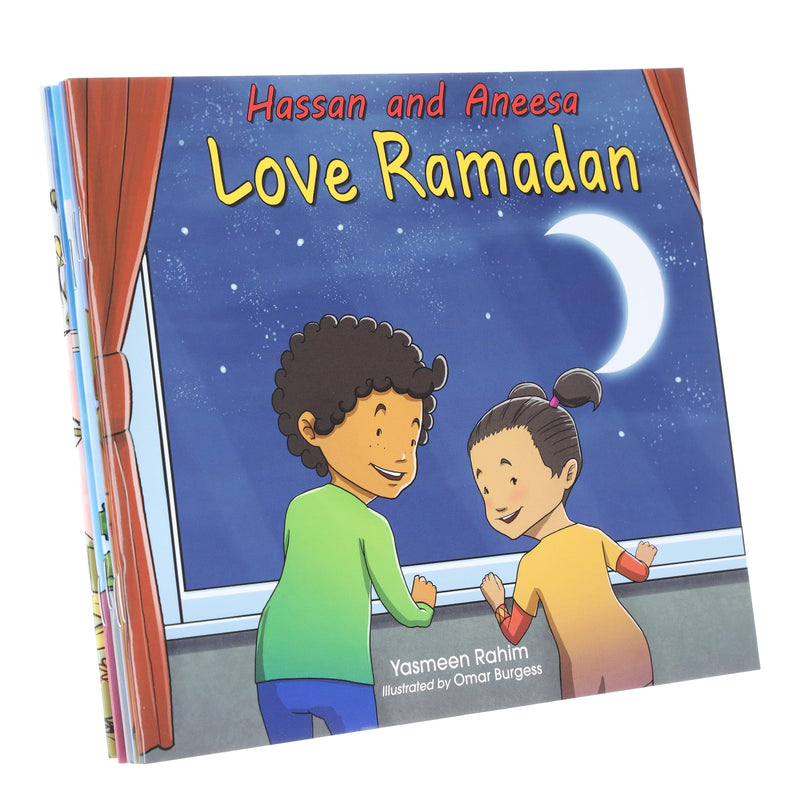 Hassan and Aneesa Children Islamic 5 Books Collection Set By Yasmeen Rahim - Ages 2-7 - Paperback 0-5 Kube Publishing