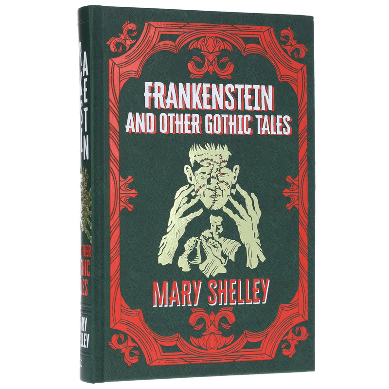 Frankenstein and Other Gothic Tales by Mary Shelley - Fiction - Deluxe Leather-Bound Edition Hardback Fiction Wilco Books