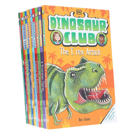 Dinosaur Club Series by Rex Stone (Book 1-10) Collection 10 Books Set - Age 5-7 - Paperback 5-7 DK Children