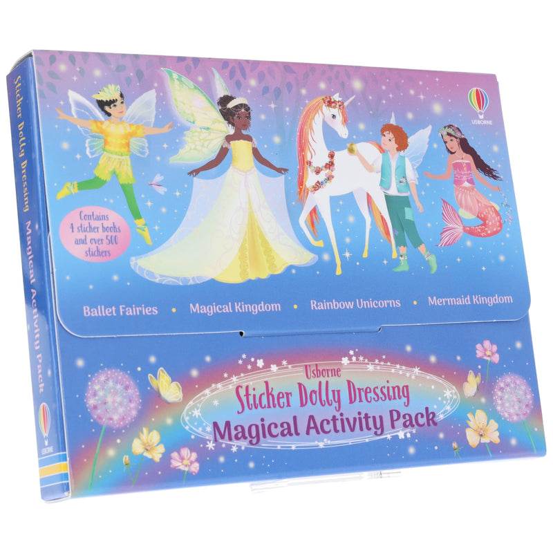 Usborne: Sticker Dolly Dressing Magical Activity Pack By Fiona Watt 4 Books Collection Box Set - Ages 5+ - Paperback 5-7 Usborne Publishing Ltd