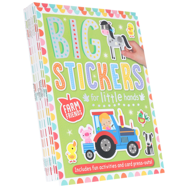 Big Stickers for Little Hands Assortment 10 Books Collection Set - Ages 3+ - Paperback 0-5 Make Believe Ideas