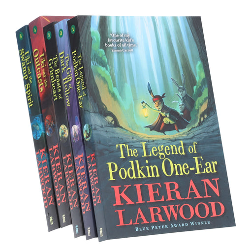 The World of Podkin One-Ear Series by Kieran Larwood 5 Books Collection Set - Ages 9-14 - Paperback 9-14 Faber & Faber