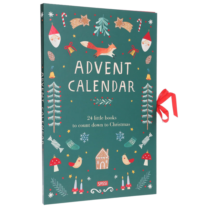 Advent Calendar by Alice Pasinetti 24 Little Books to Count down to Christmas - Ages 3+ - Hardback 3-5 Sassi