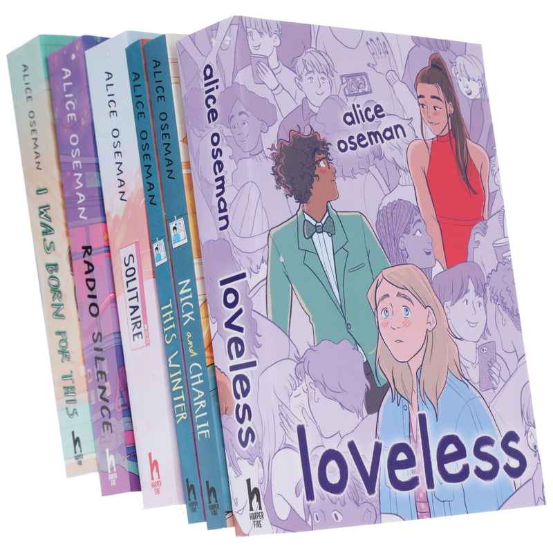 Alice Oseman Collection (Solitaire, Radio Silence, I Was Born For This, Loveless, Nick and Charlie, This Winter) 6 Books Box Set - Ages 13+ - Paperback Fiction HarperCollins Publishers