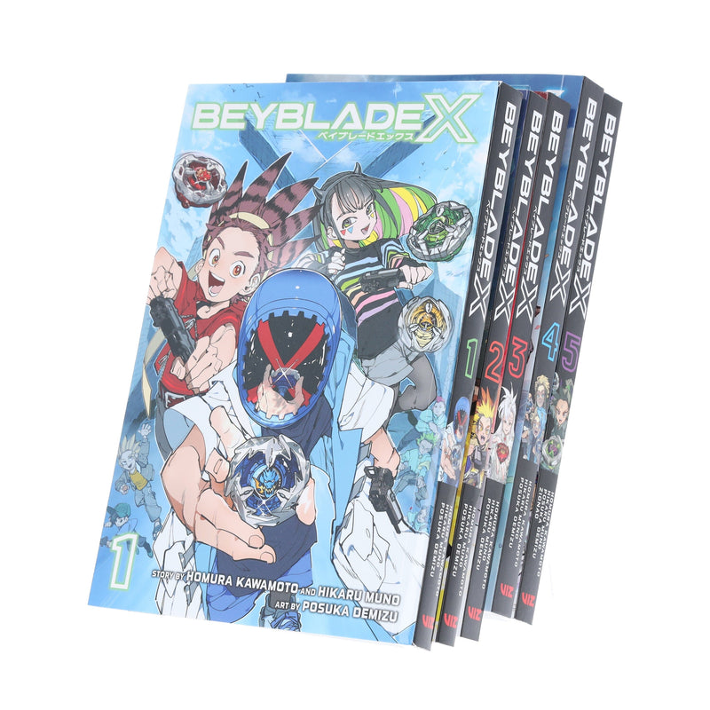 Beyblade X Series (Vol:1-5) by Homura Kawamoto & Hikaru Muno 5 Books Collection Set - Manga - Paperback Graphic Novels Viz Media, LLC