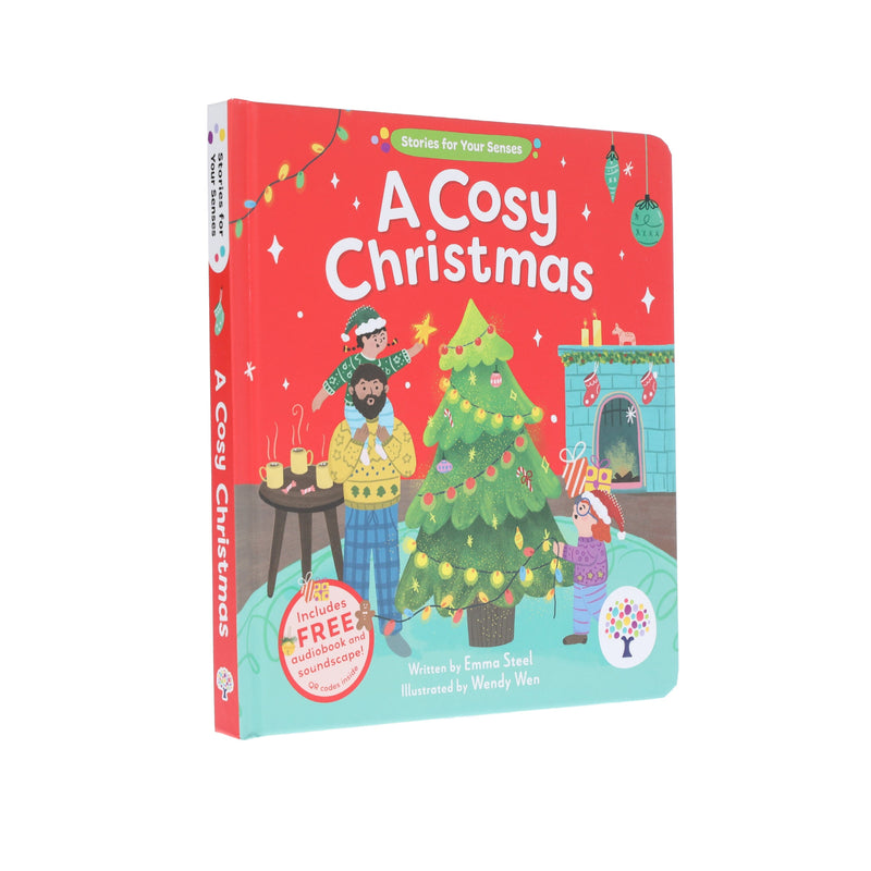 A Cosy Christmas (Stories for Your Senses) by Emma Steel - Ages 3-5 - Board Book (Includes Free Audiobook & Soundscape!) 3-5 Every Cherry Publishing